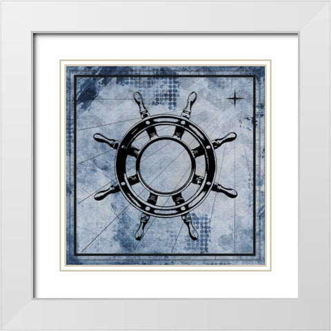 Nautical 3 White Modern Wood Framed Art Print with Double Matting by Allen, Kimberly