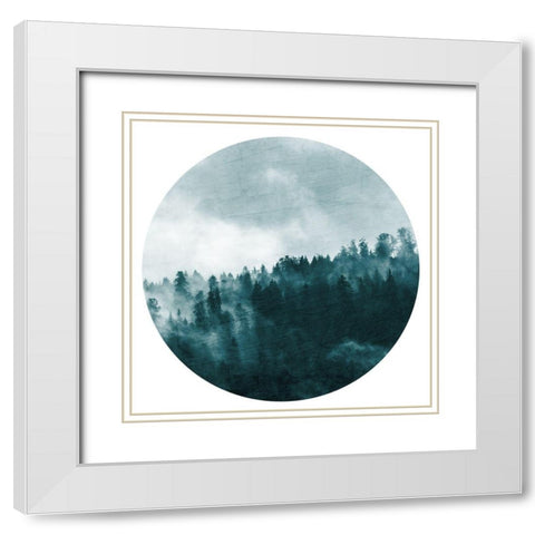In the Forest 1 White Modern Wood Framed Art Print with Double Matting by Kimberly, Allen