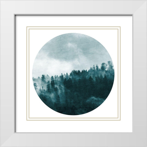 In the Forest 1 White Modern Wood Framed Art Print with Double Matting by Kimberly, Allen
