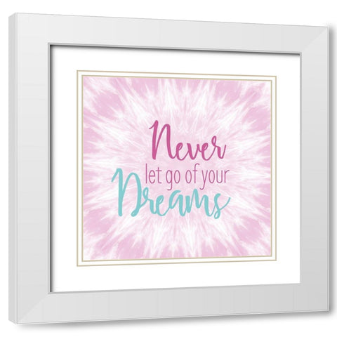 Never Let Go White Modern Wood Framed Art Print with Double Matting by Kimberly, Allen