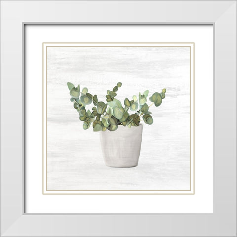 Spring Green 4 White Modern Wood Framed Art Print with Double Matting by Kimberly, Allen
