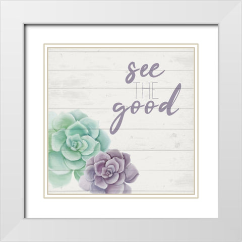 See the Good White Modern Wood Framed Art Print with Double Matting by Kimberly, Allen