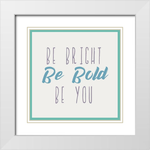 Bright and Silly 1 White Modern Wood Framed Art Print with Double Matting by Kimberly, Allen