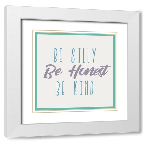 Bright and Silly 2 White Modern Wood Framed Art Print with Double Matting by Kimberly, Allen