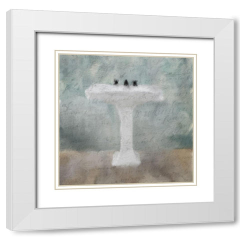 Vintage Tub 2 White Modern Wood Framed Art Print with Double Matting by Kimberly, Allen