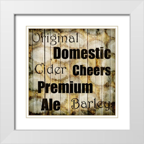 Man Cave 2 White Modern Wood Framed Art Print with Double Matting by Allen, Kimberly