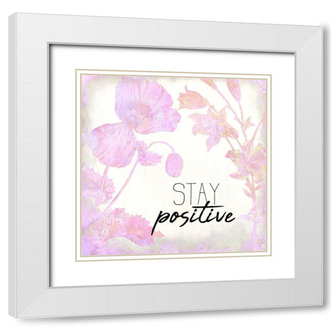 Colorful Spring 1 White Modern Wood Framed Art Print with Double Matting by Kimberly, Allen