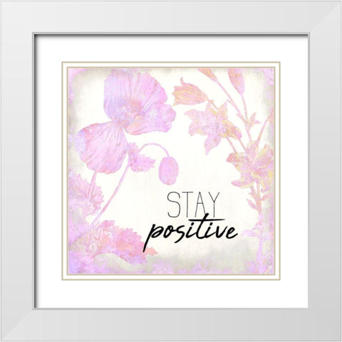 Colorful Spring 1 White Modern Wood Framed Art Print with Double Matting by Kimberly, Allen