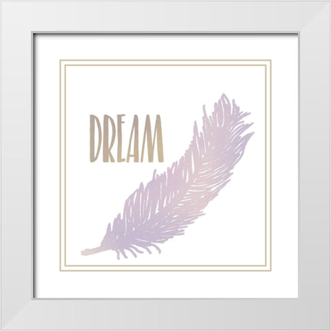 Hope is a Thing 2 White Modern Wood Framed Art Print with Double Matting by Kimberly, Allen