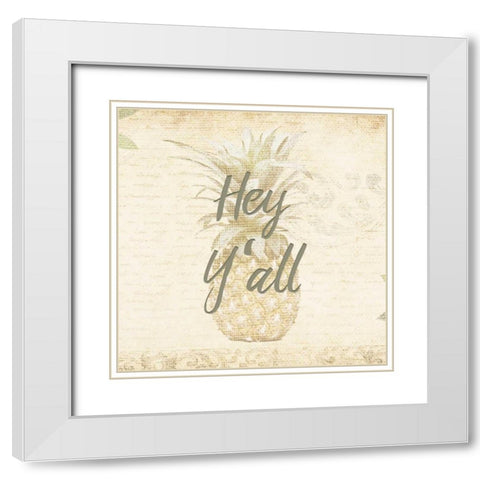 Southern Charm 2 White Modern Wood Framed Art Print with Double Matting by Allen, Kimberly