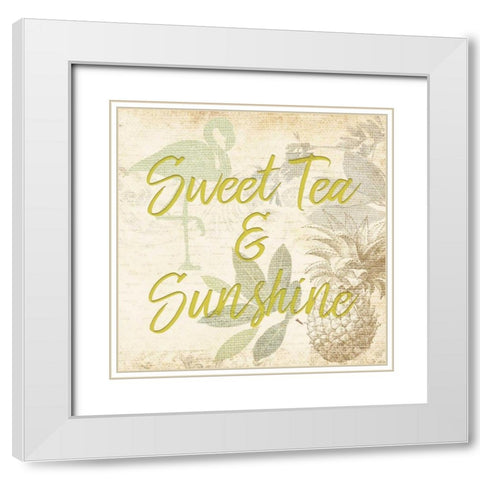 Southern Charm 3 White Modern Wood Framed Art Print with Double Matting by Allen, Kimberly