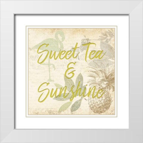 Southern Charm 3 White Modern Wood Framed Art Print with Double Matting by Allen, Kimberly