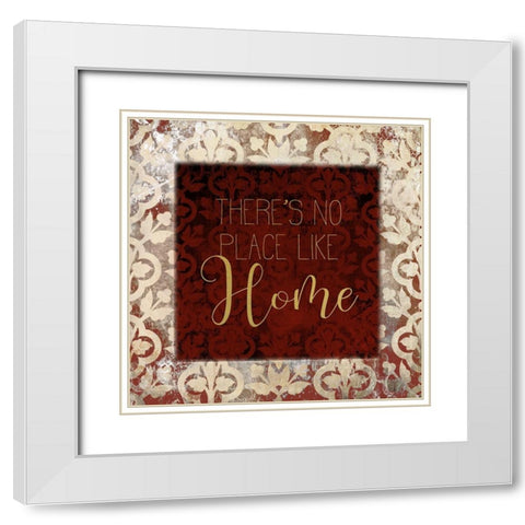 Love and Home 5 White Modern Wood Framed Art Print with Double Matting by Kimberly, Allen