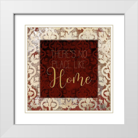 Love and Home 5 White Modern Wood Framed Art Print with Double Matting by Kimberly, Allen