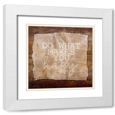 What Makes You 1 White Modern Wood Framed Art Print with Double Matting by Kimberly, Allen