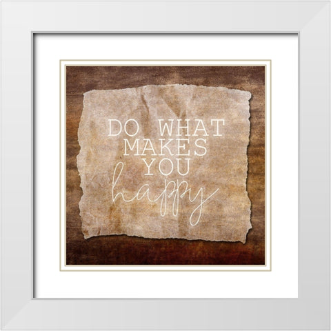 What Makes You 1 White Modern Wood Framed Art Print with Double Matting by Kimberly, Allen