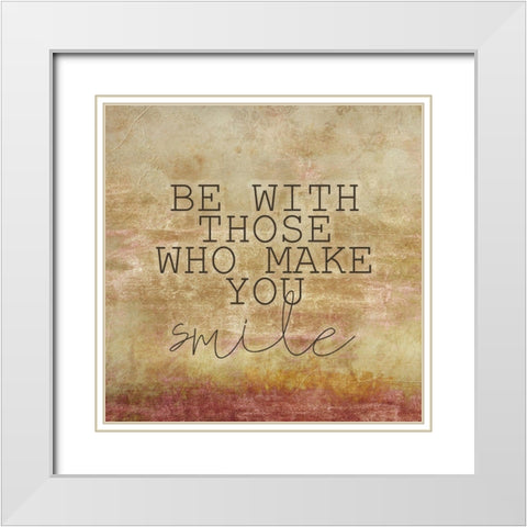 What Makes You 2 White Modern Wood Framed Art Print with Double Matting by Kimberly, Allen