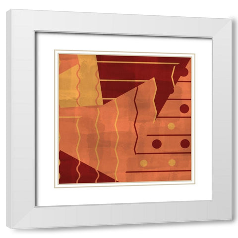 Mixed Square 2 White Modern Wood Framed Art Print with Double Matting by Kimberly, Allen