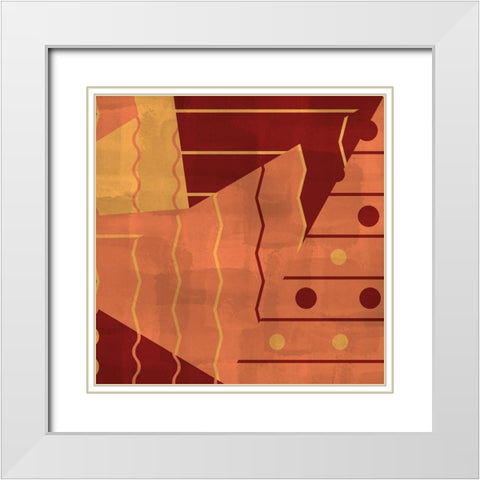 Mixed Square 2 White Modern Wood Framed Art Print with Double Matting by Kimberly, Allen