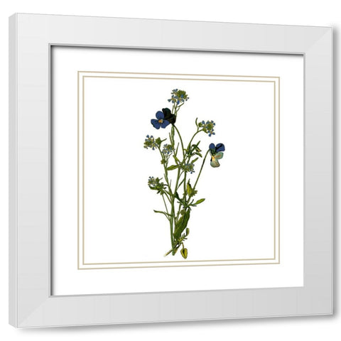 Family Gathers 6 White Modern Wood Framed Art Print with Double Matting by Kimberly, Allen