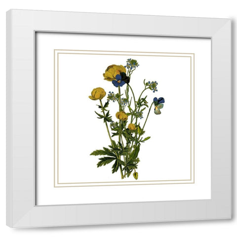 Family Gathers 14 White Modern Wood Framed Art Print with Double Matting by Kimberly, Allen