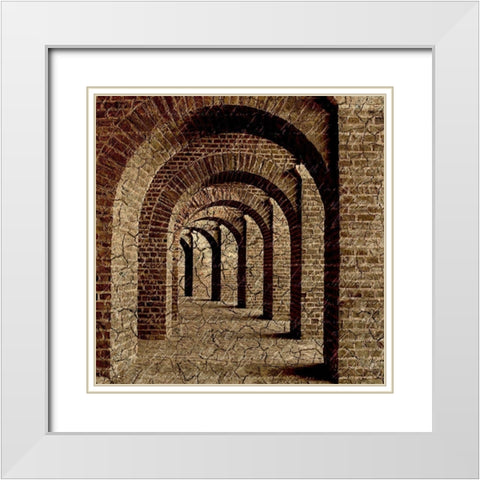 Underground 2 White Modern Wood Framed Art Print with Double Matting by Kimberly, Allen