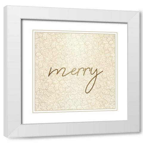 Christmas Luxe 1 White Modern Wood Framed Art Print with Double Matting by Kimberly, Allen