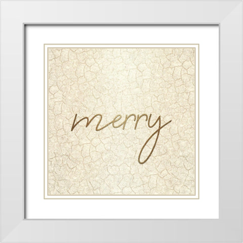 Christmas Luxe 1 White Modern Wood Framed Art Print with Double Matting by Kimberly, Allen