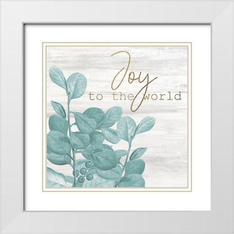 Christmas Romance 4 White Modern Wood Framed Art Print with Double Matting by Kimberly, Allen