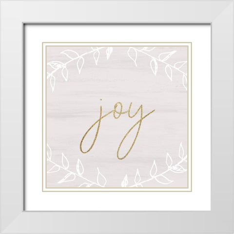 Christmas Romance 15 White Modern Wood Framed Art Print with Double Matting by Kimberly, Allen