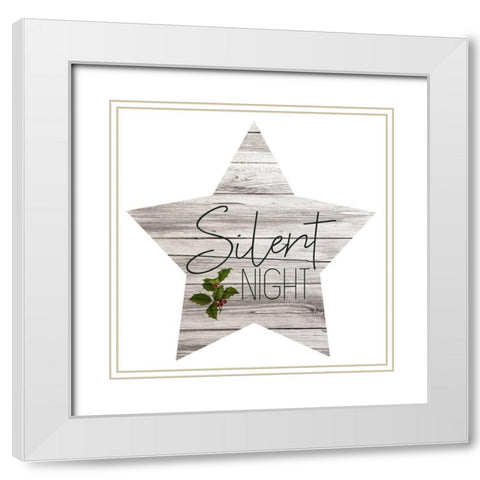 Farmhouse Christmas 1 White Modern Wood Framed Art Print with Double Matting by Kimberly, Allen