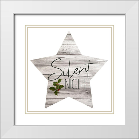 Farmhouse Christmas 1 White Modern Wood Framed Art Print with Double Matting by Kimberly, Allen