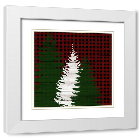 Farmhouse Christmas 12 White Modern Wood Framed Art Print with Double Matting by Kimberly, Allen