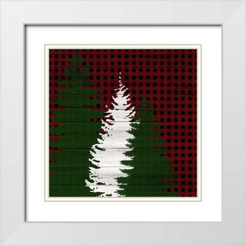 Farmhouse Christmas 12 White Modern Wood Framed Art Print with Double Matting by Kimberly, Allen