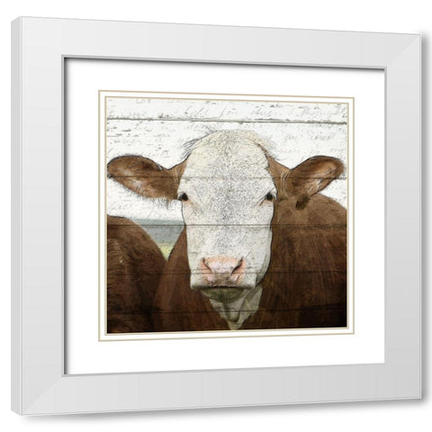 Farm Life 3 White Modern Wood Framed Art Print with Double Matting by Kimberly, Allen