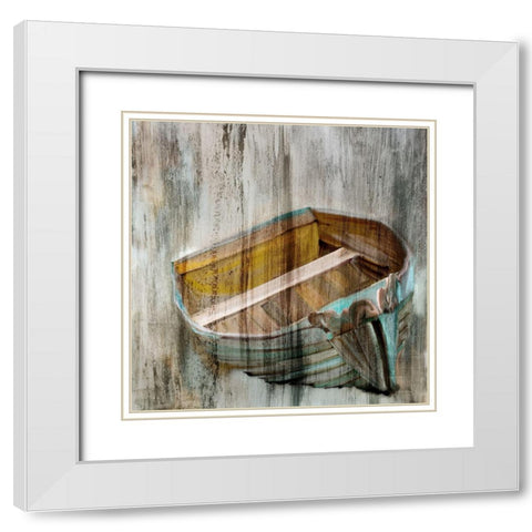 Beached White Modern Wood Framed Art Print with Double Matting by Kimberly, Allen