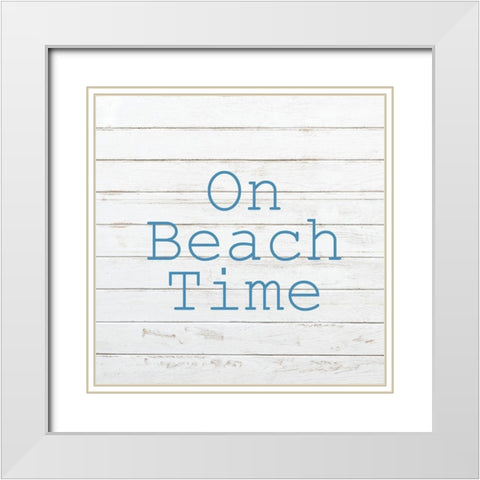 Beach Ready 2 White Modern Wood Framed Art Print with Double Matting by Kimberly, Allen