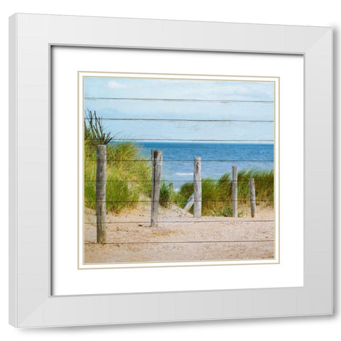 Beach Ready 3 White Modern Wood Framed Art Print with Double Matting by Kimberly, Allen