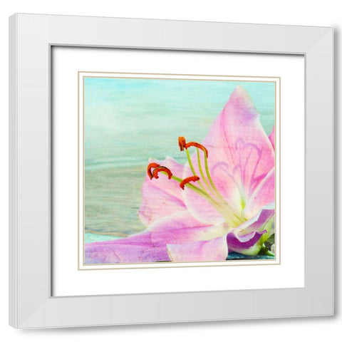 Beach Daze 3 White Modern Wood Framed Art Print with Double Matting by Kimberly, Allen
