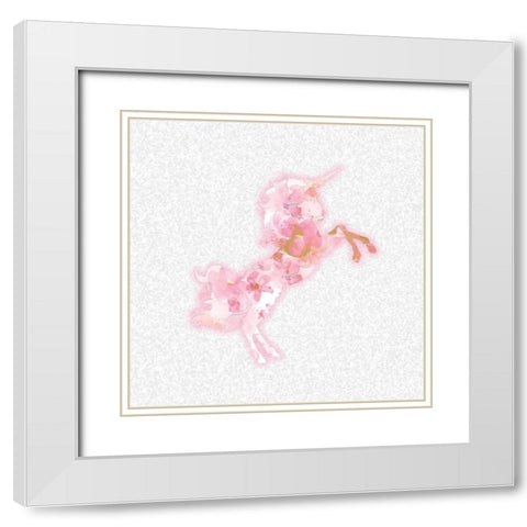 Believe 3 White Modern Wood Framed Art Print with Double Matting by Kimberly, Allen