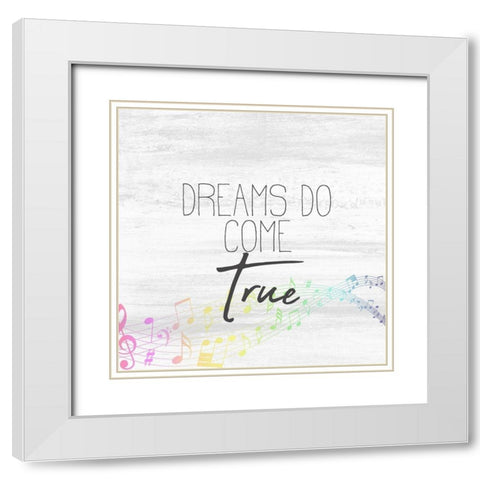 Over The Rainbow 4 White Modern Wood Framed Art Print with Double Matting by Kimberly, Allen
