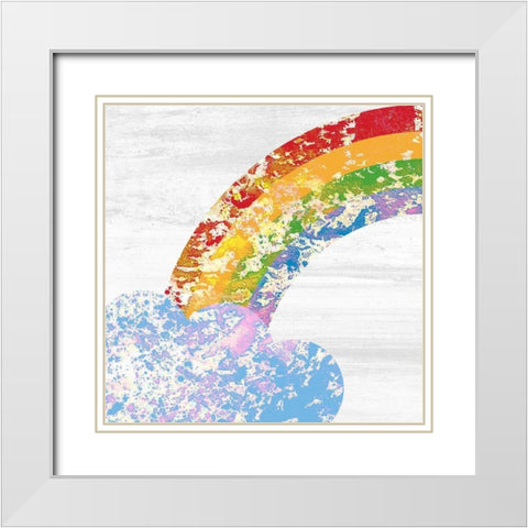 Over The Rainbow 6 White Modern Wood Framed Art Print with Double Matting by Kimberly, Allen