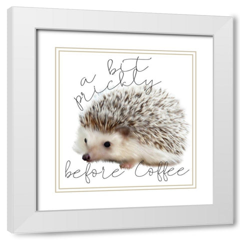 A Bit Prickly White Modern Wood Framed Art Print with Double Matting by Kimberly, Allen