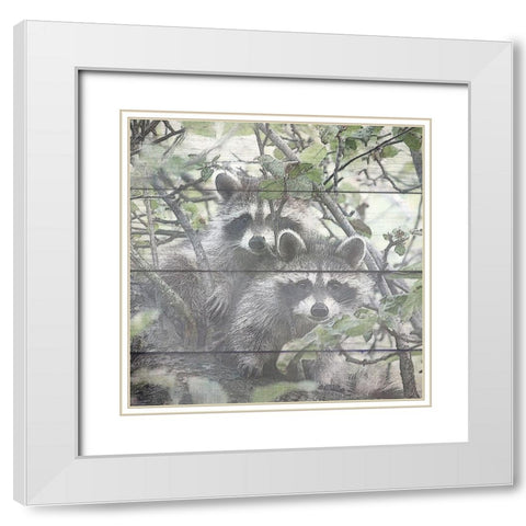 Woodland 1 White Modern Wood Framed Art Print with Double Matting by Kimberly, Allen