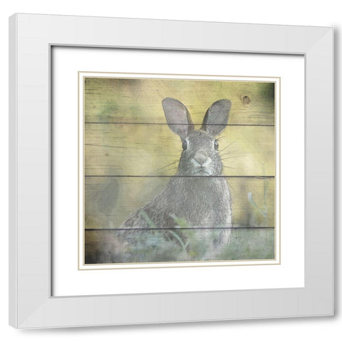 Woodland 3 White Modern Wood Framed Art Print with Double Matting by Kimberly, Allen