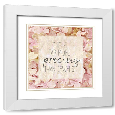 She Is 1 White Modern Wood Framed Art Print with Double Matting by Kimberly, Allen