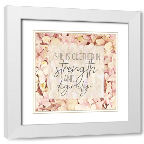 She Is 2 White Modern Wood Framed Art Print with Double Matting by Kimberly, Allen