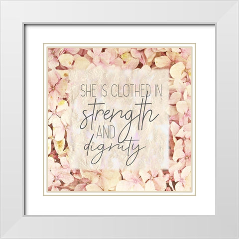 She Is 2 White Modern Wood Framed Art Print with Double Matting by Kimberly, Allen