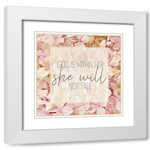 She Is 3 White Modern Wood Framed Art Print with Double Matting by Kimberly, Allen