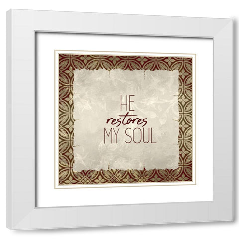 Trust God 3 White Modern Wood Framed Art Print with Double Matting by Kimberly, Allen
